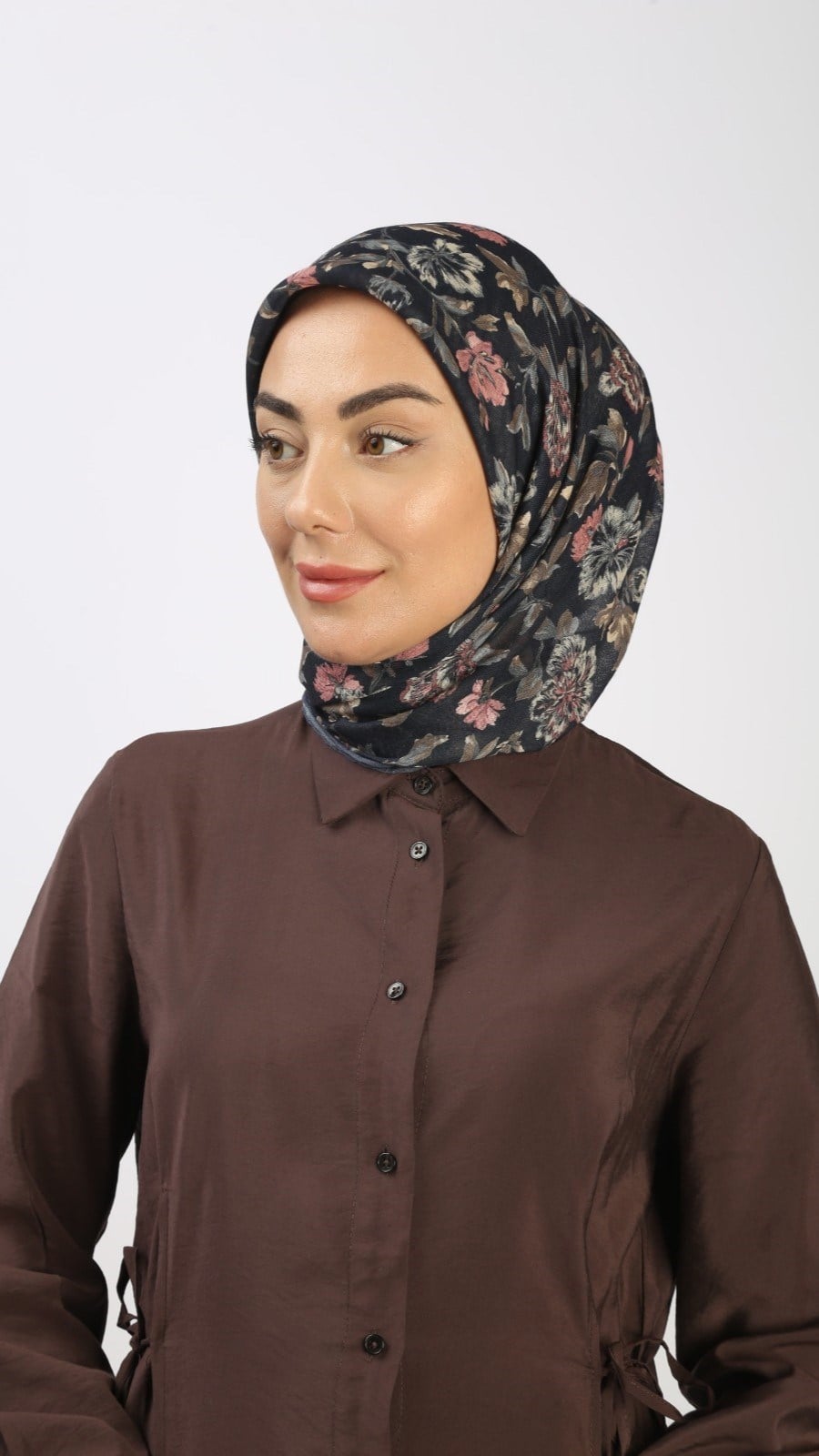 Locella Soft Pamuk Eşarp Lacivert