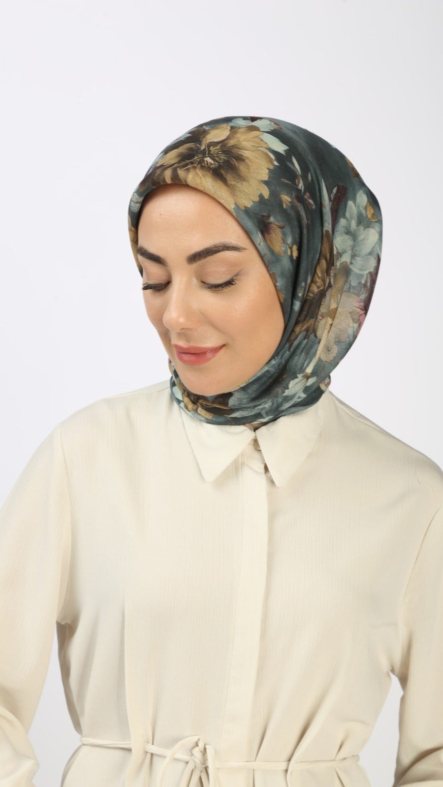 Locella Soft Pamuk Eşarp Zümrüt