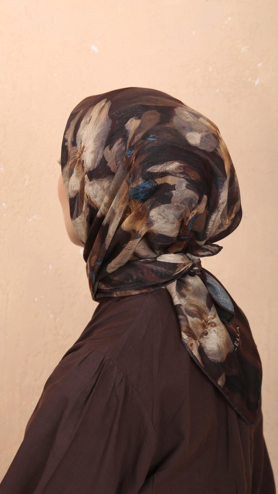 Locella Soft Pamuk Eşarp Acı Kahve