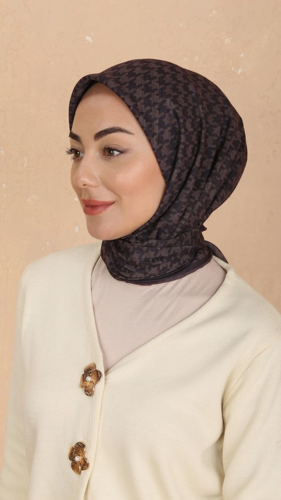 Locella Soft Pamuk Eşarp Kakao