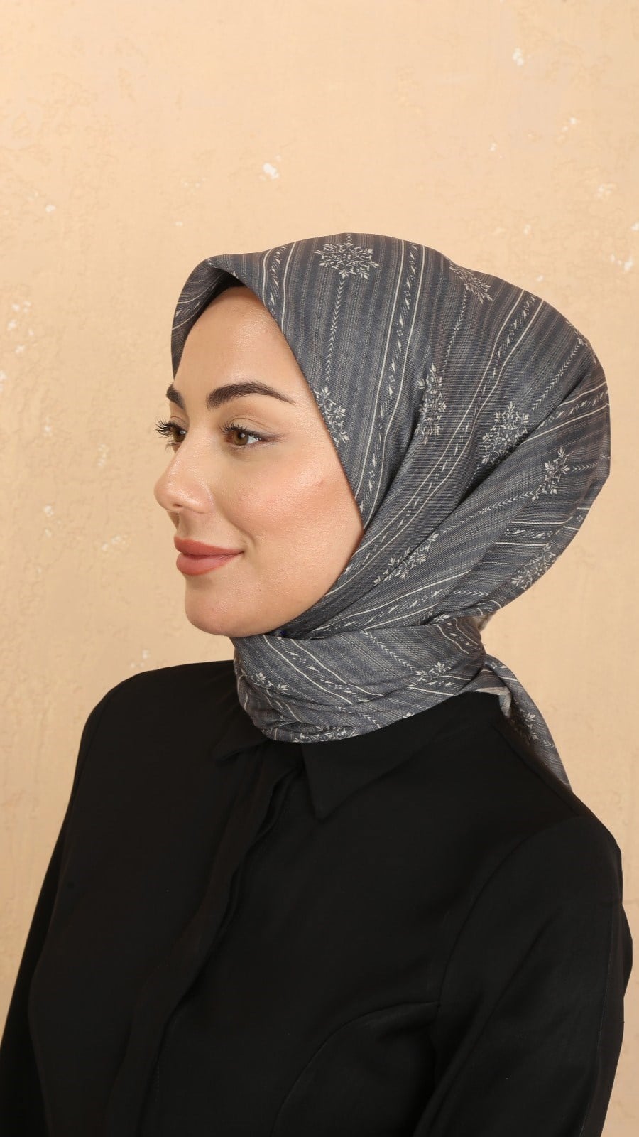 Locella Soft Pamuk Eşarp Gri