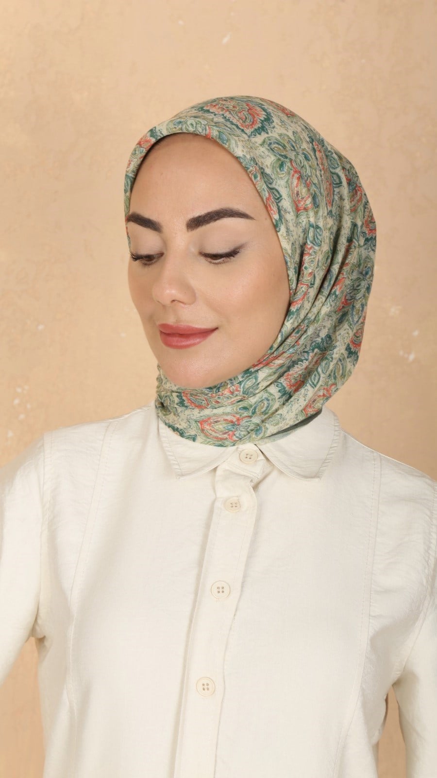 Locella Soft Pamuk Eşarp Canlı Yeşil