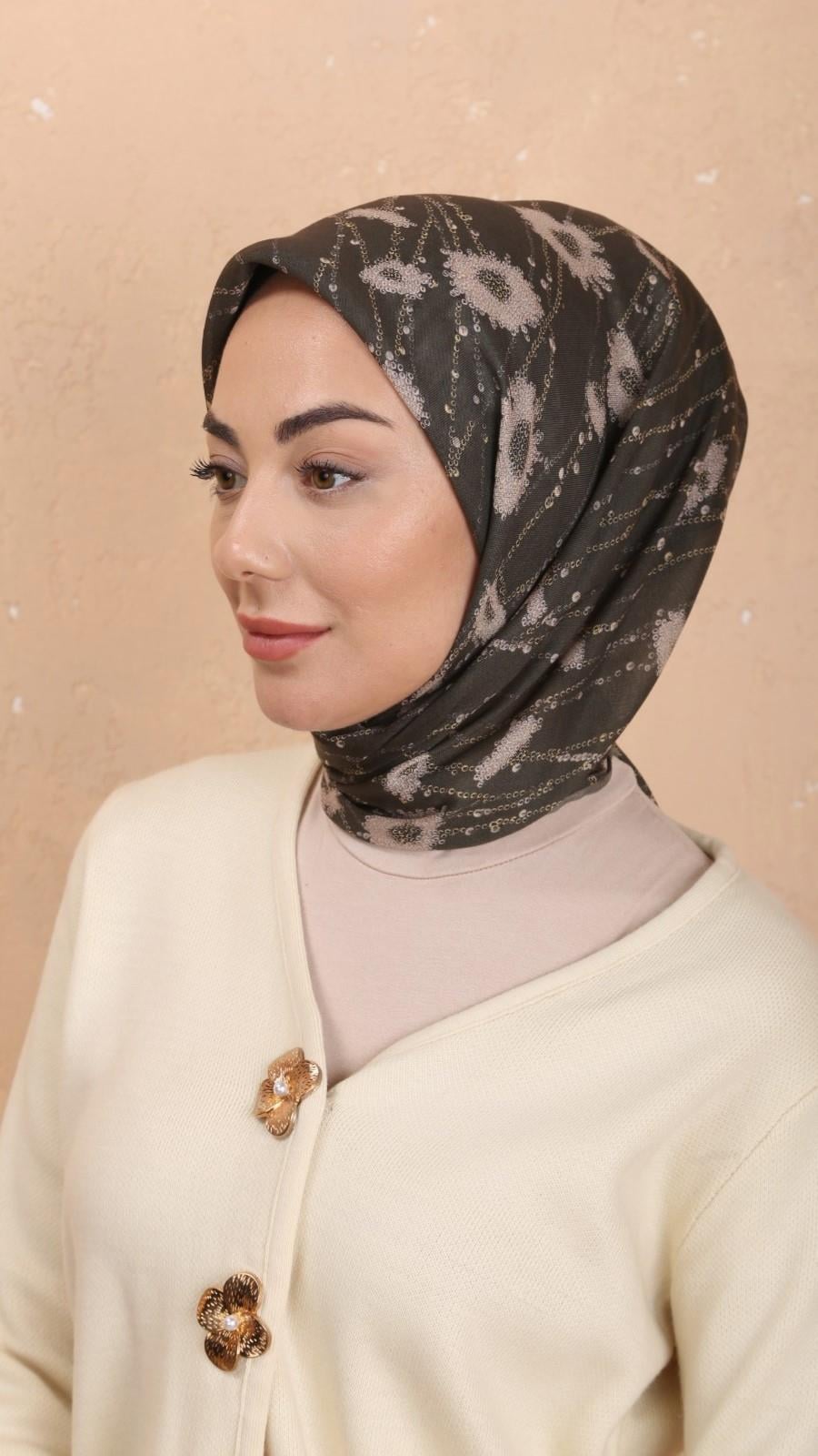 Locella Soft Pamuk Eşarp Yeşil