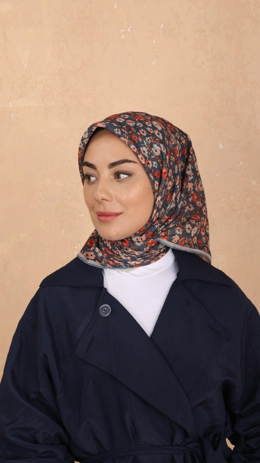 Locella Soft Pamuk Eşarp Deniz Yeşili-28