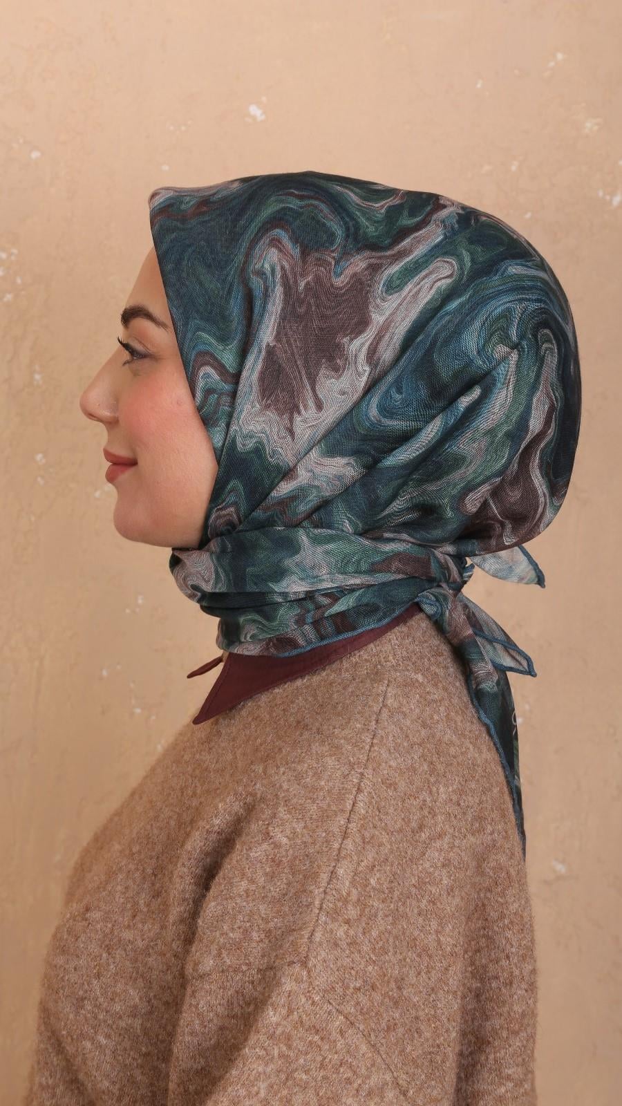 Locella Soft Pamuk Eşarp Zümrüt