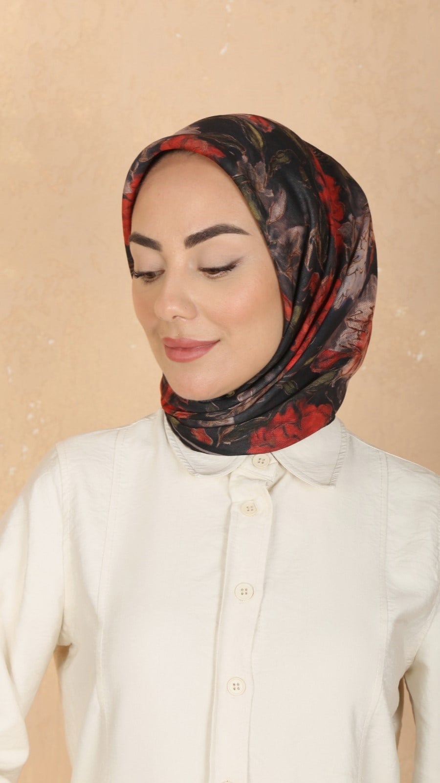 Locella Soft Pamuk Eşarp Siyah