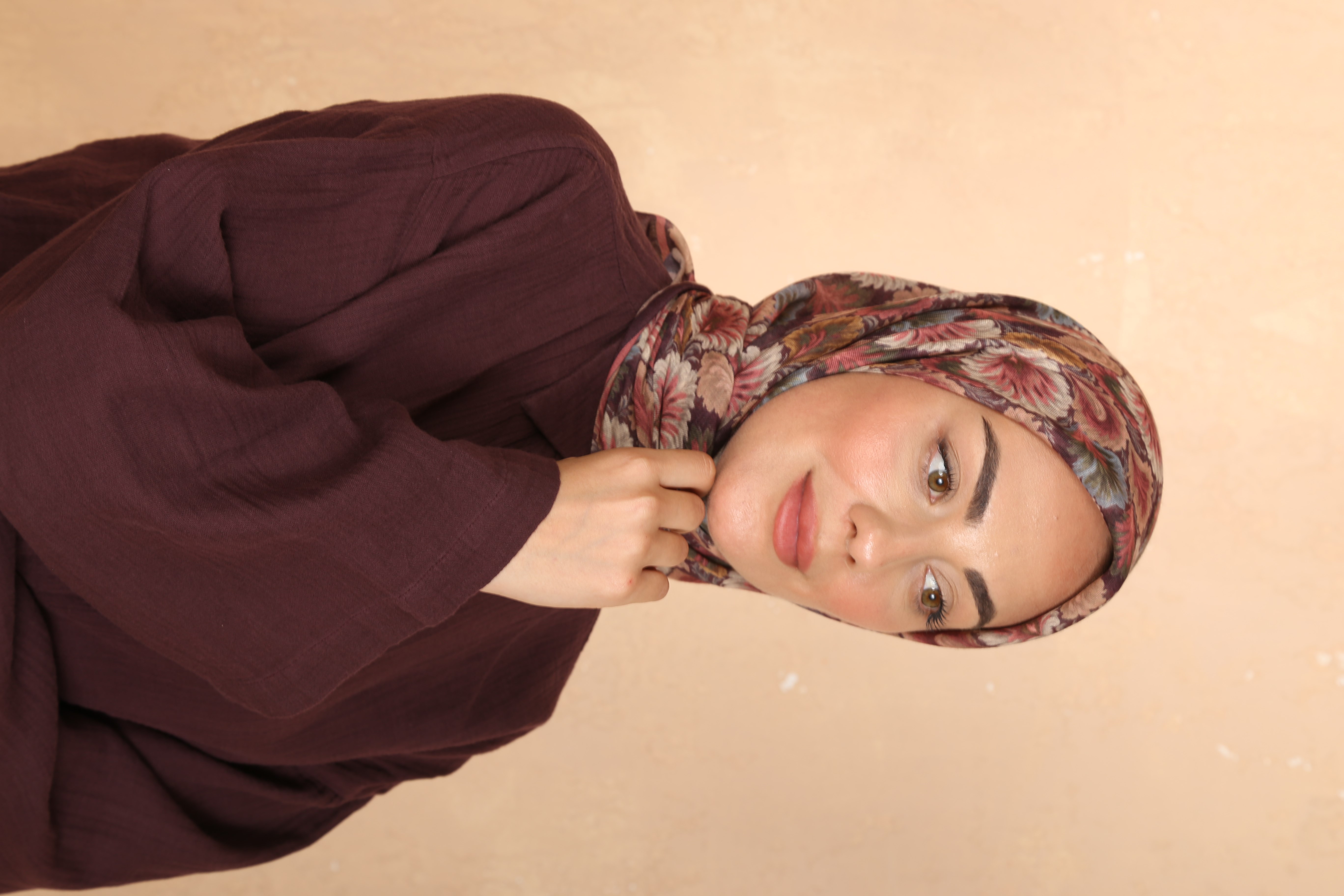Locella Soft Pamuk Eşarp Mürdüm