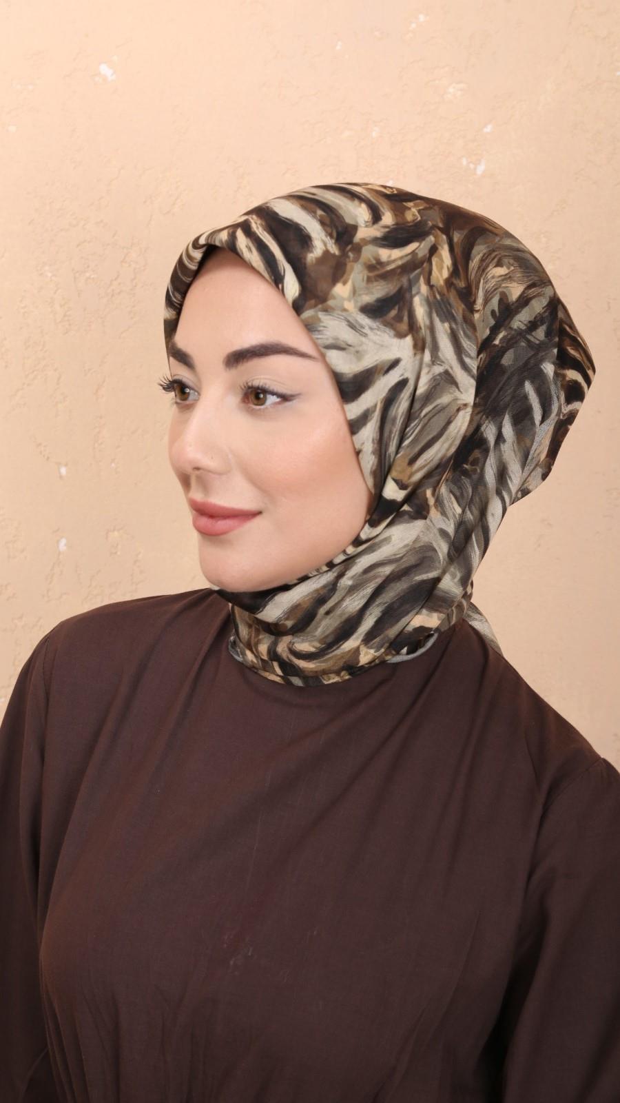 Locella Soft Pamuk Eşarp Haki