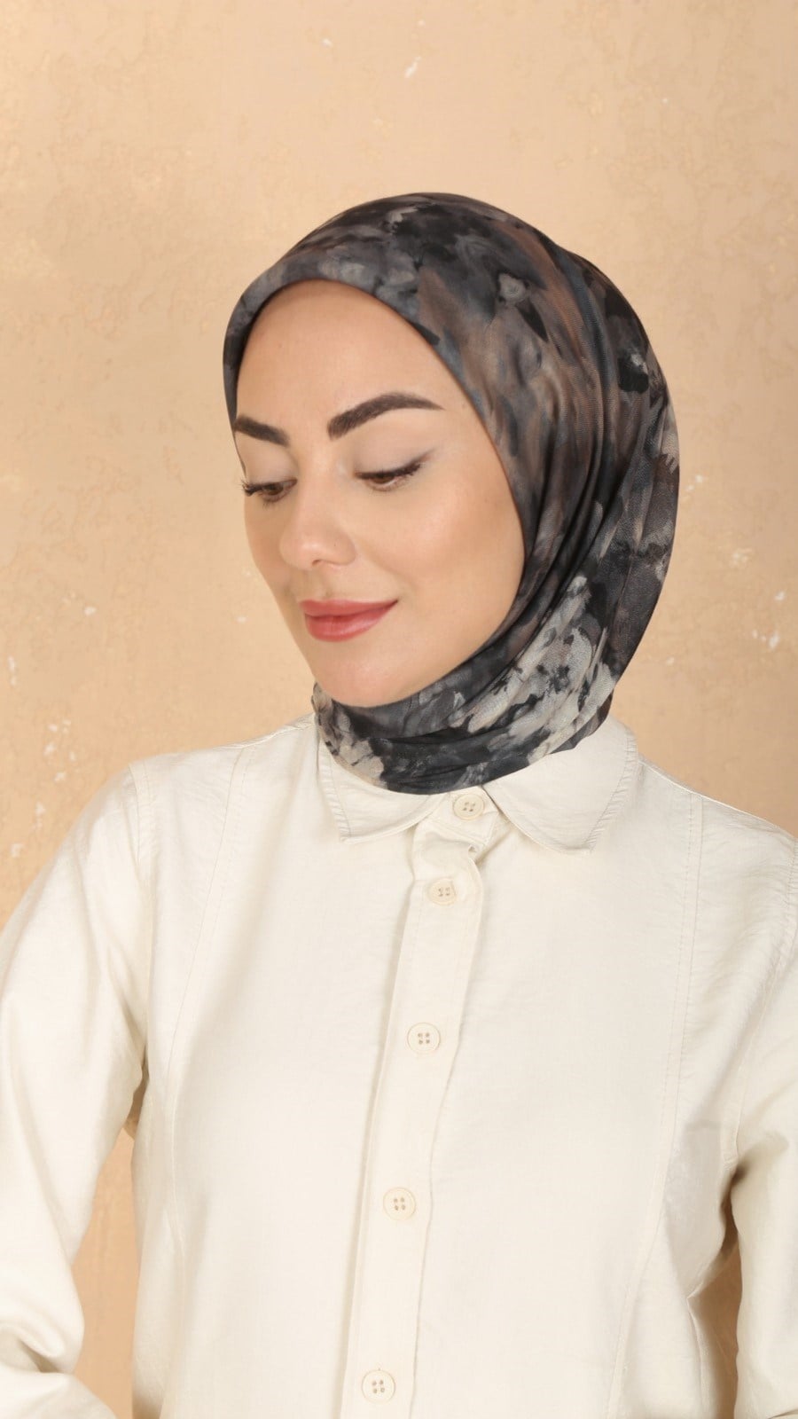 Locella Soft Pamuk Eşarp Siyah