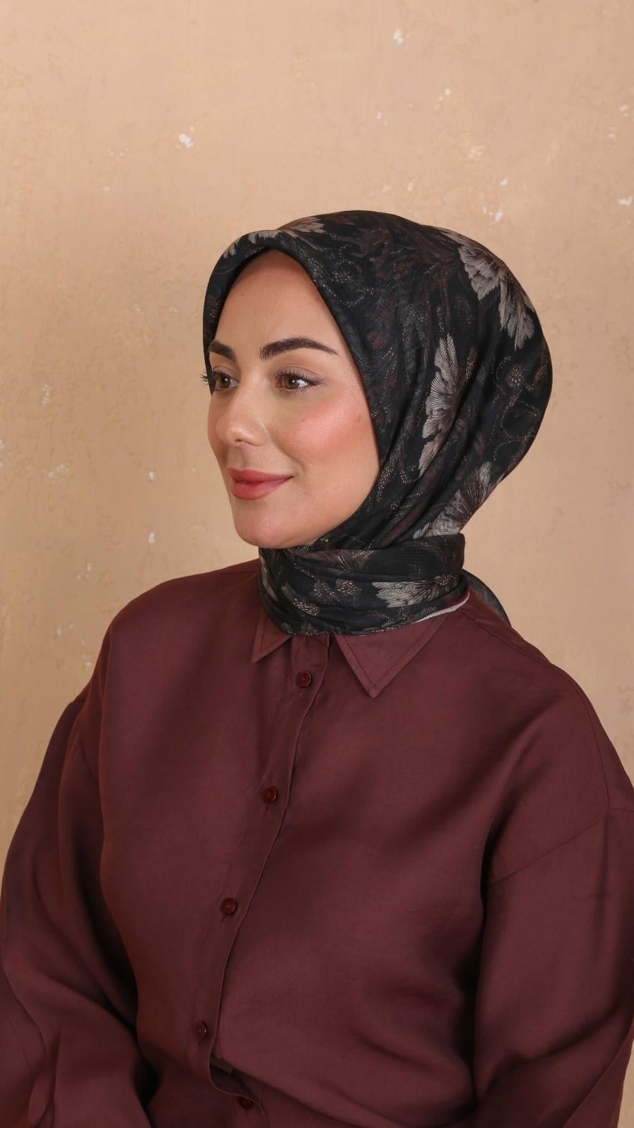 Locella Soft Pamuk Eşarp Siyah