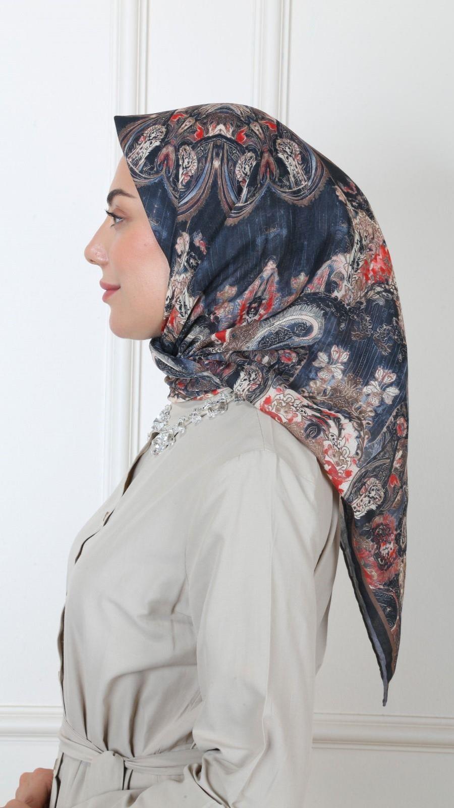 Locella Soft Pamuk Eşarp Siyah-3