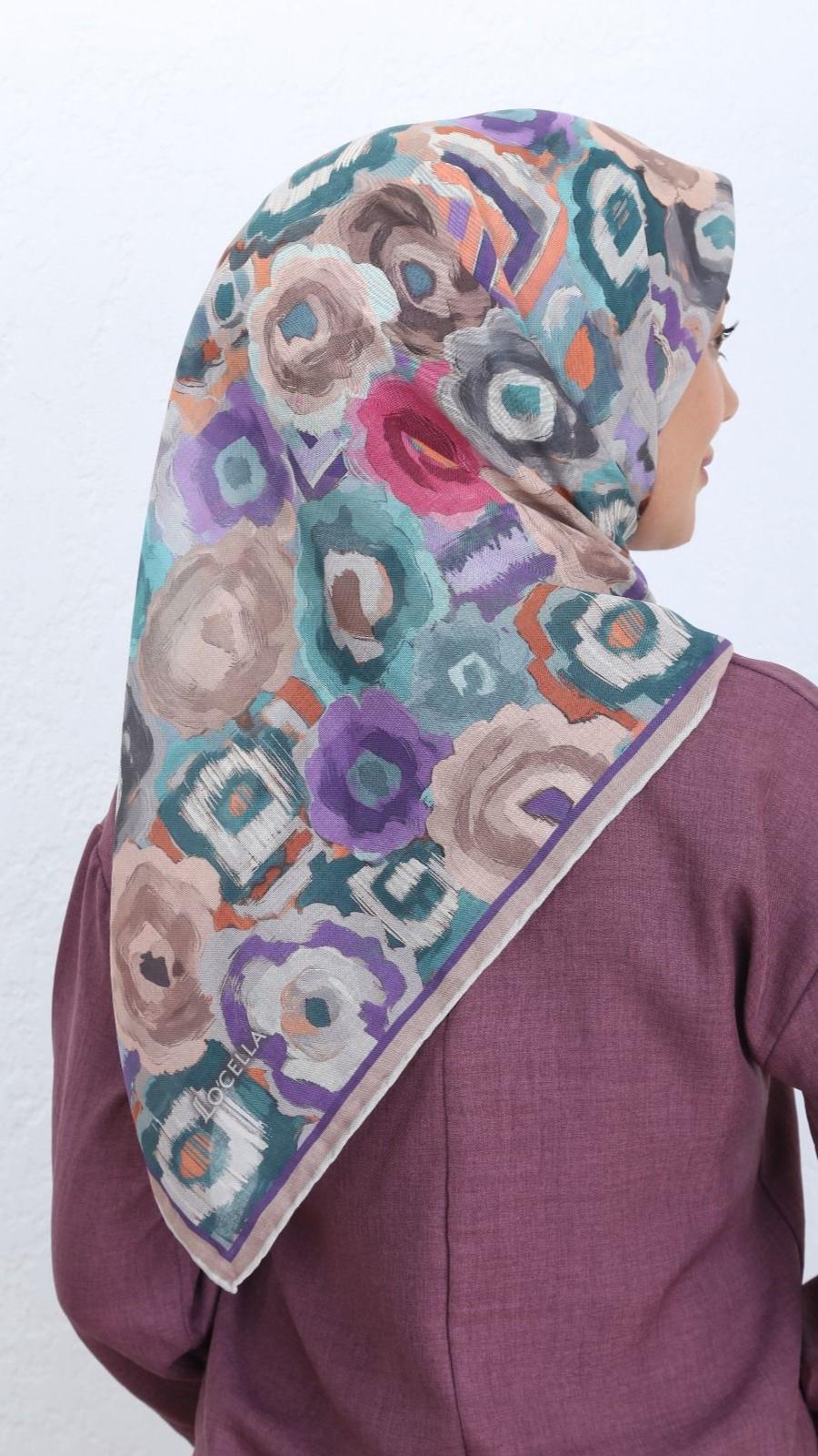 Locella Soft Pamuk Eşarp Bej-3