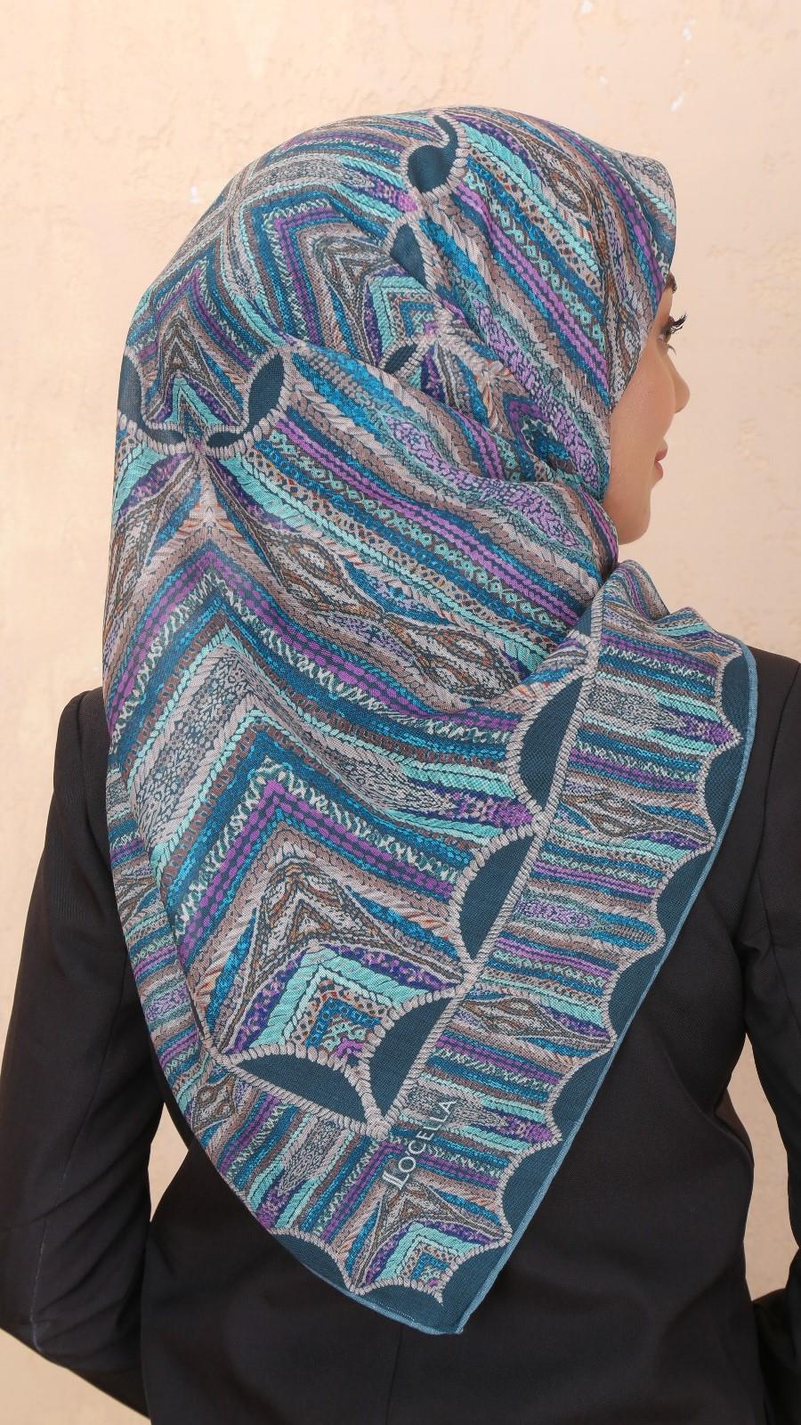 Locella Soft Pamuk Eşarp Zümrüt Yeşili-5