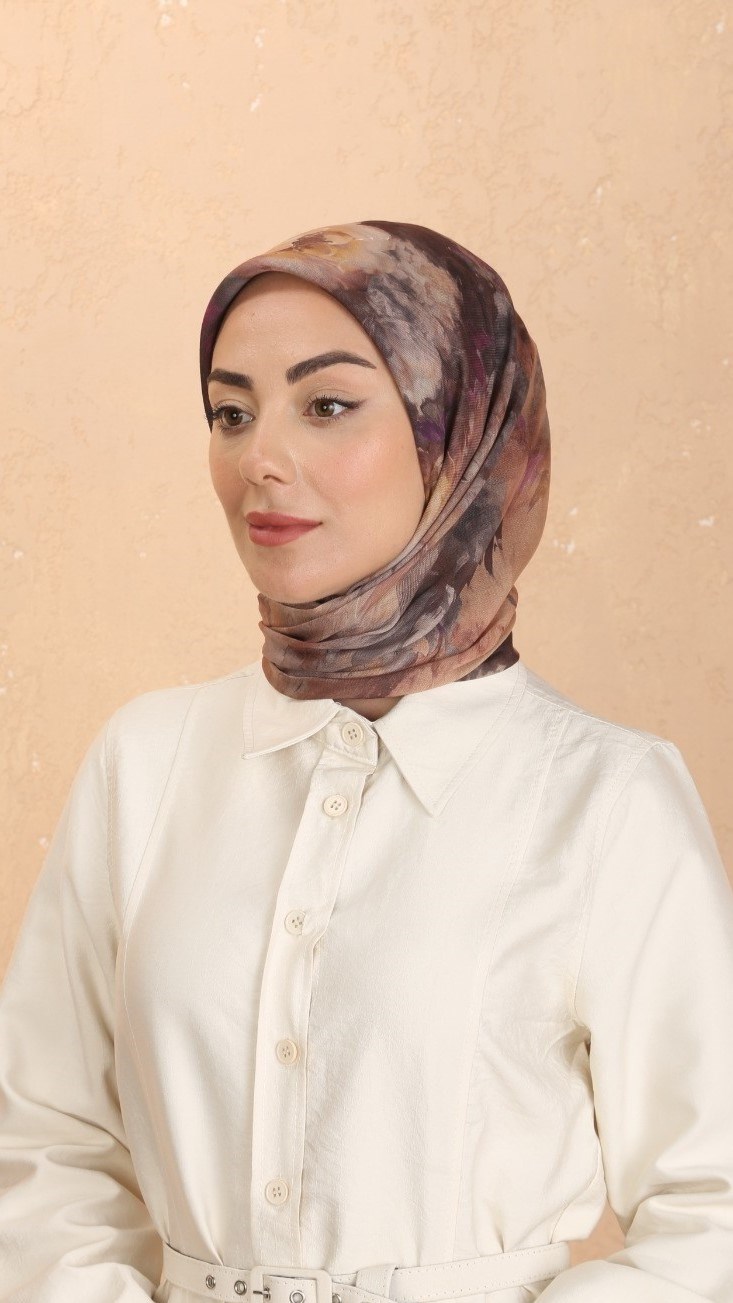 Locella Soft Pamuk Eşarp Taba