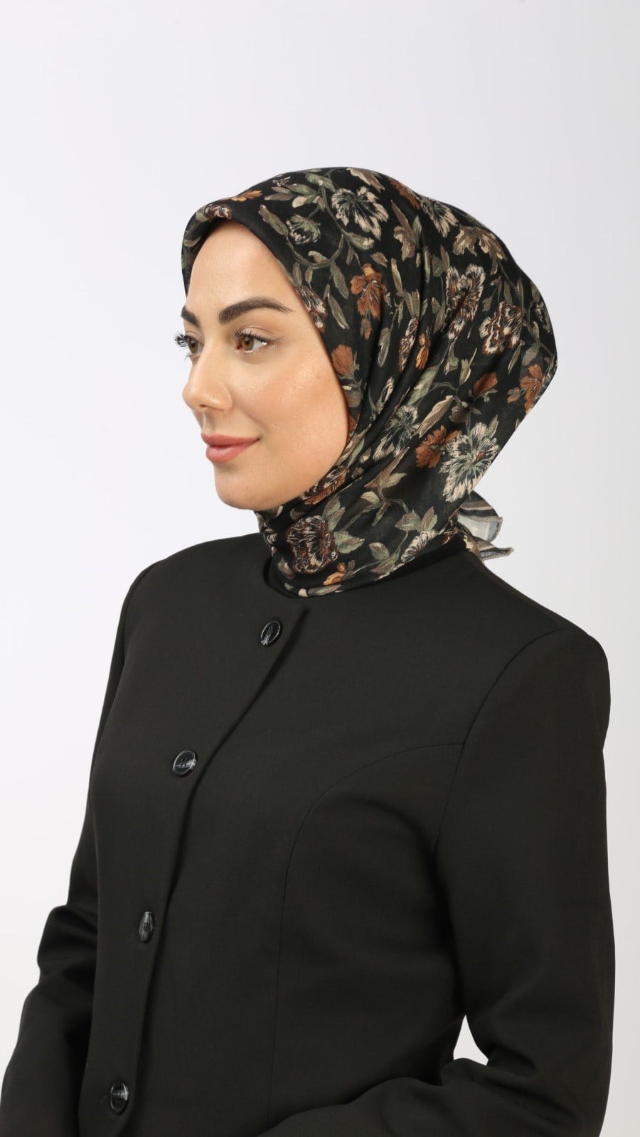 Locella Soft Pamuk Eşarp Siyah