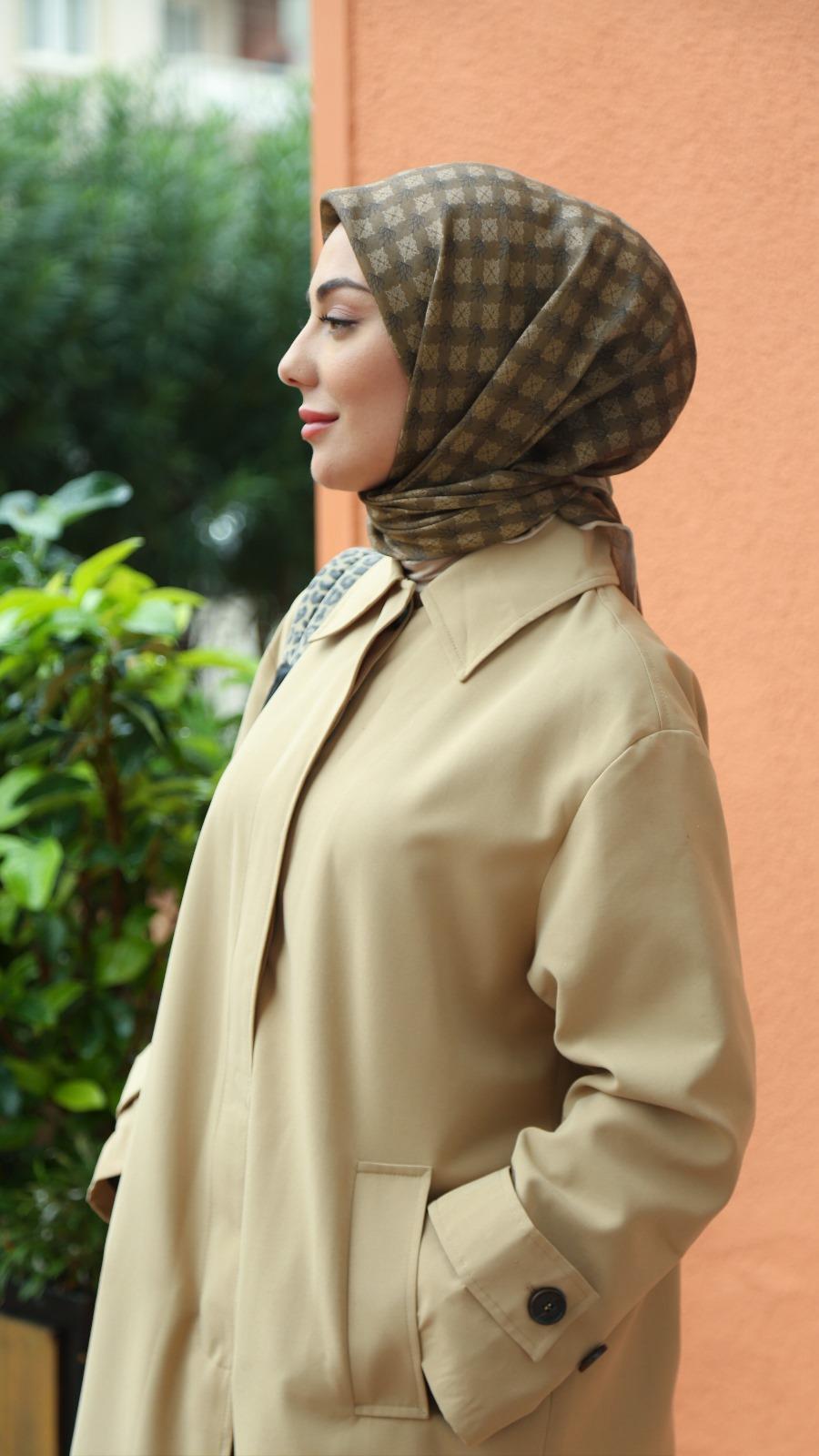 Locella Soft Pamuk Eşarp Yeşil-14