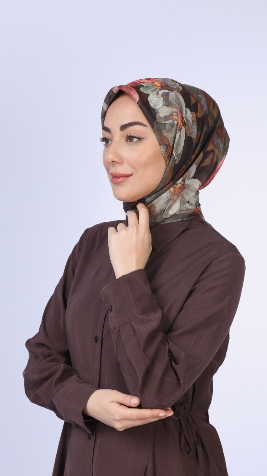 Locella Soft Pamuk Eşarp Haki