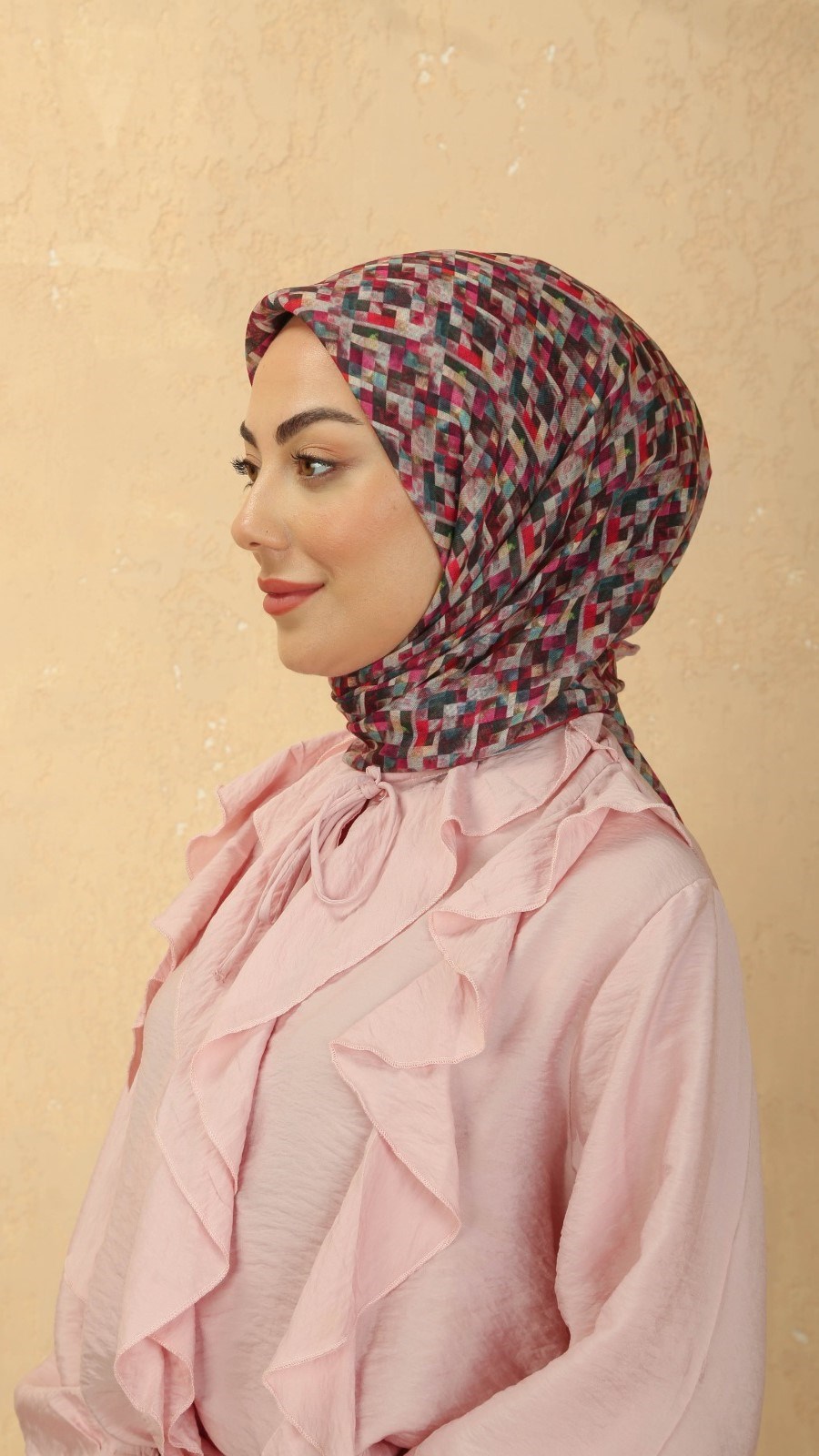 Locella Soft Pamuk Eşarp Pembe