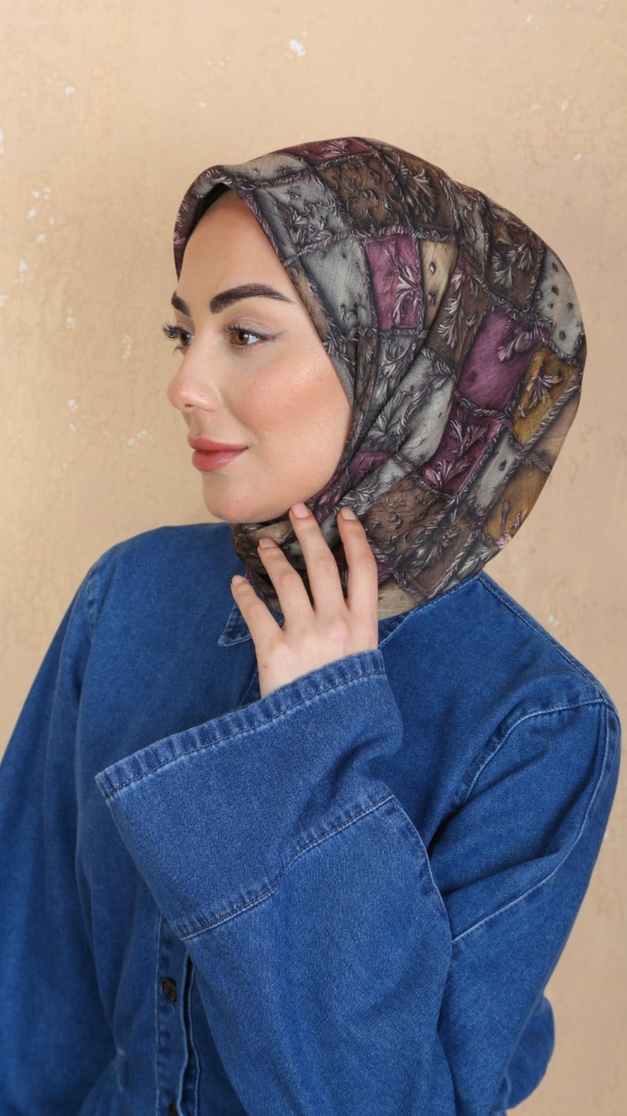 Locella Soft Pamuk Eşarp Kahve