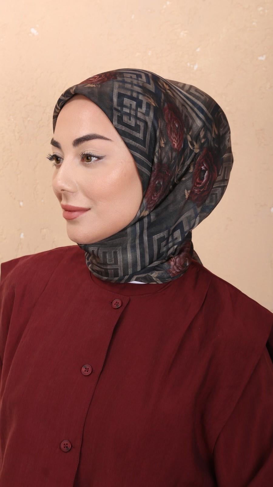 Locella Soft Pamuk Eşarp Lacivert