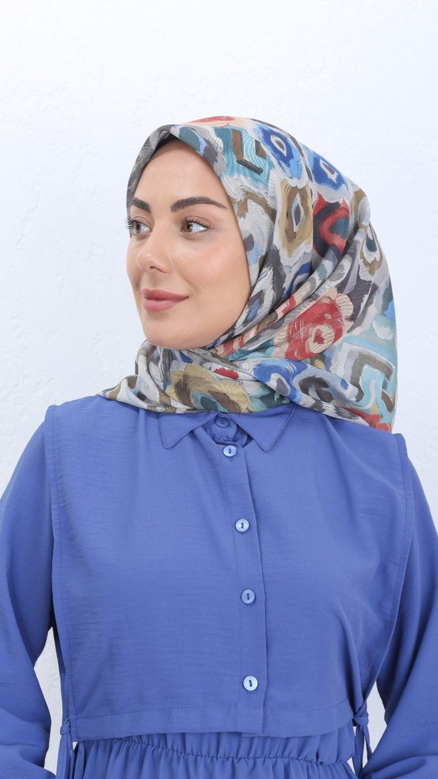 Locella Soft Pamuk Eşarp Açık Gri-8