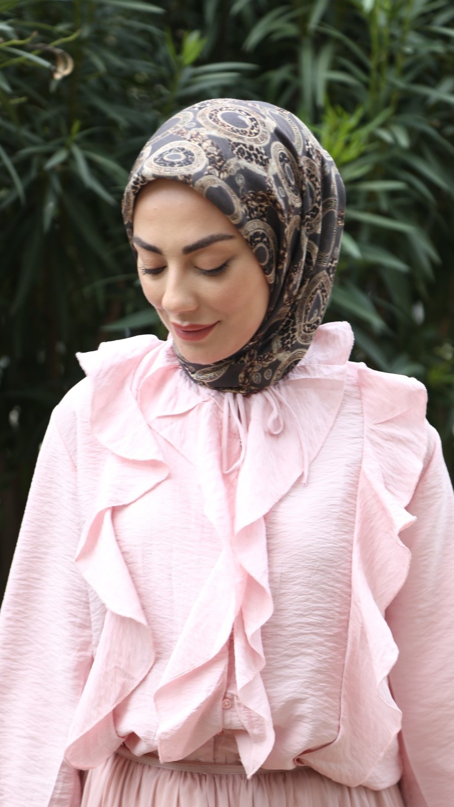 Locella Soft Pamuk Eşarp Haki