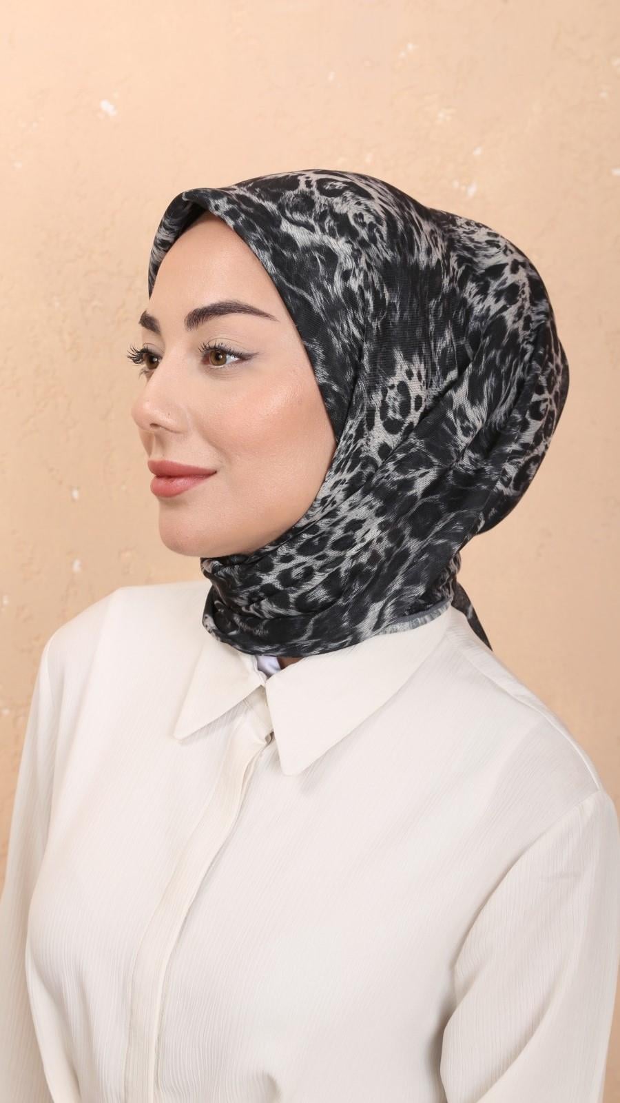 Locella Soft Pamuk Eşarp Gri