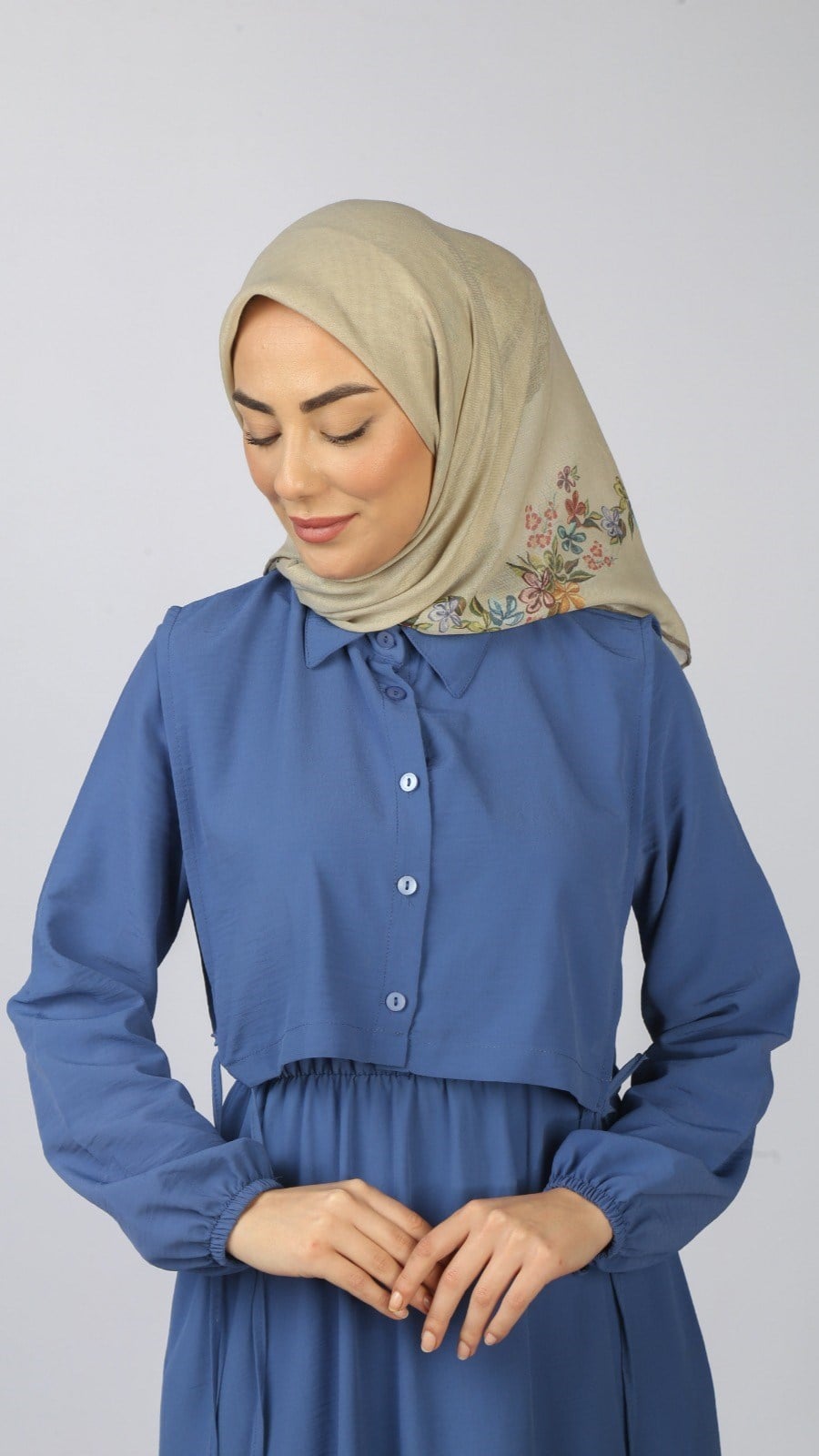 Locella Soft Pamuk Eşarp Bej