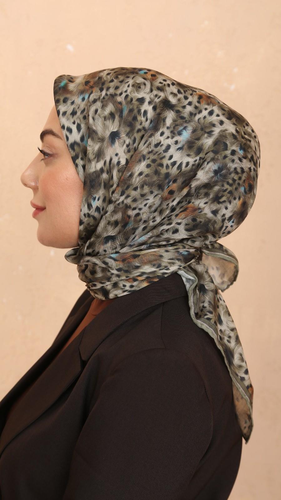 Locella Soft Pamuk Eşarp Yeşil-3