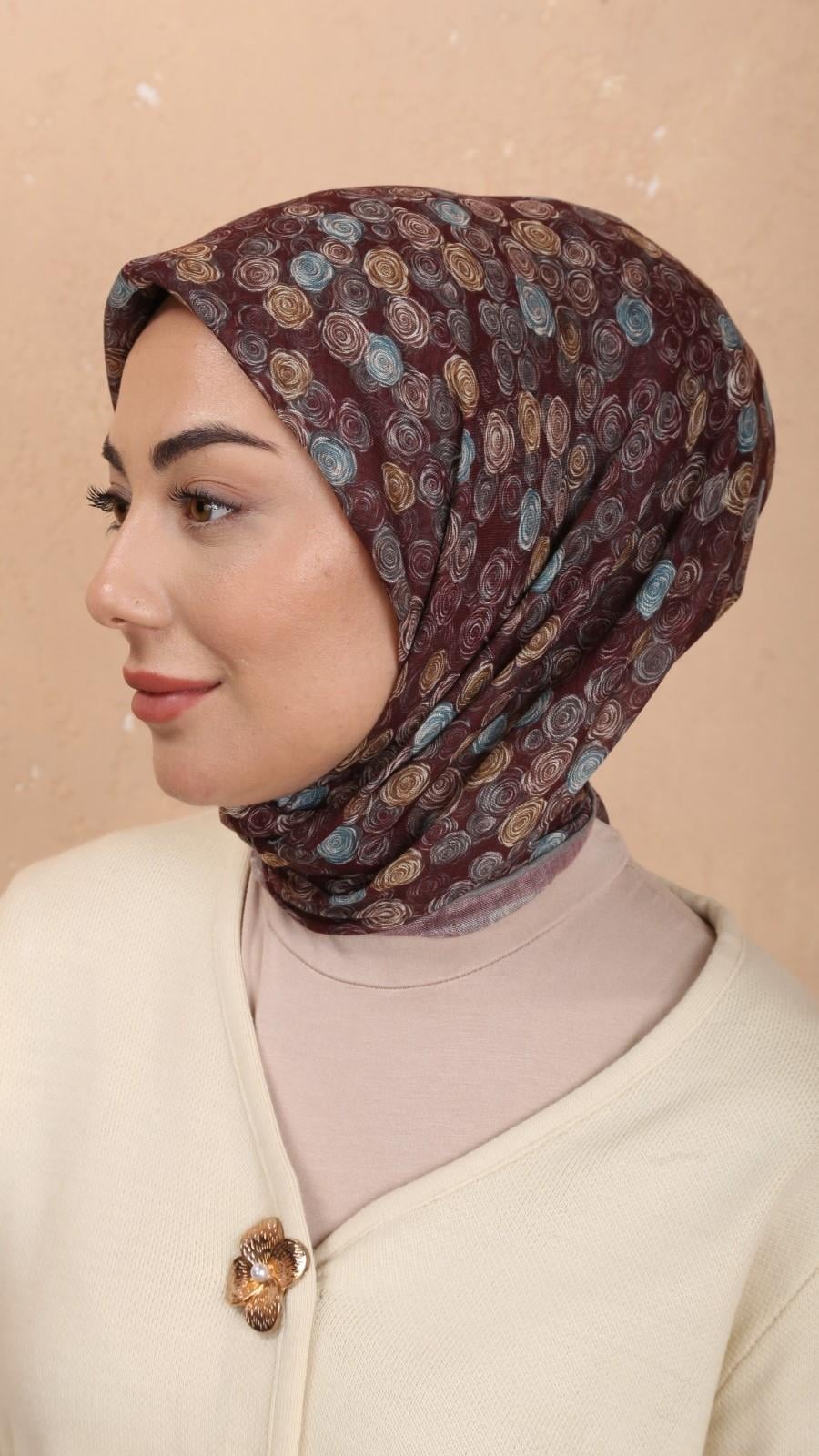 Locella Soft Pamuk Eşarp Bordo