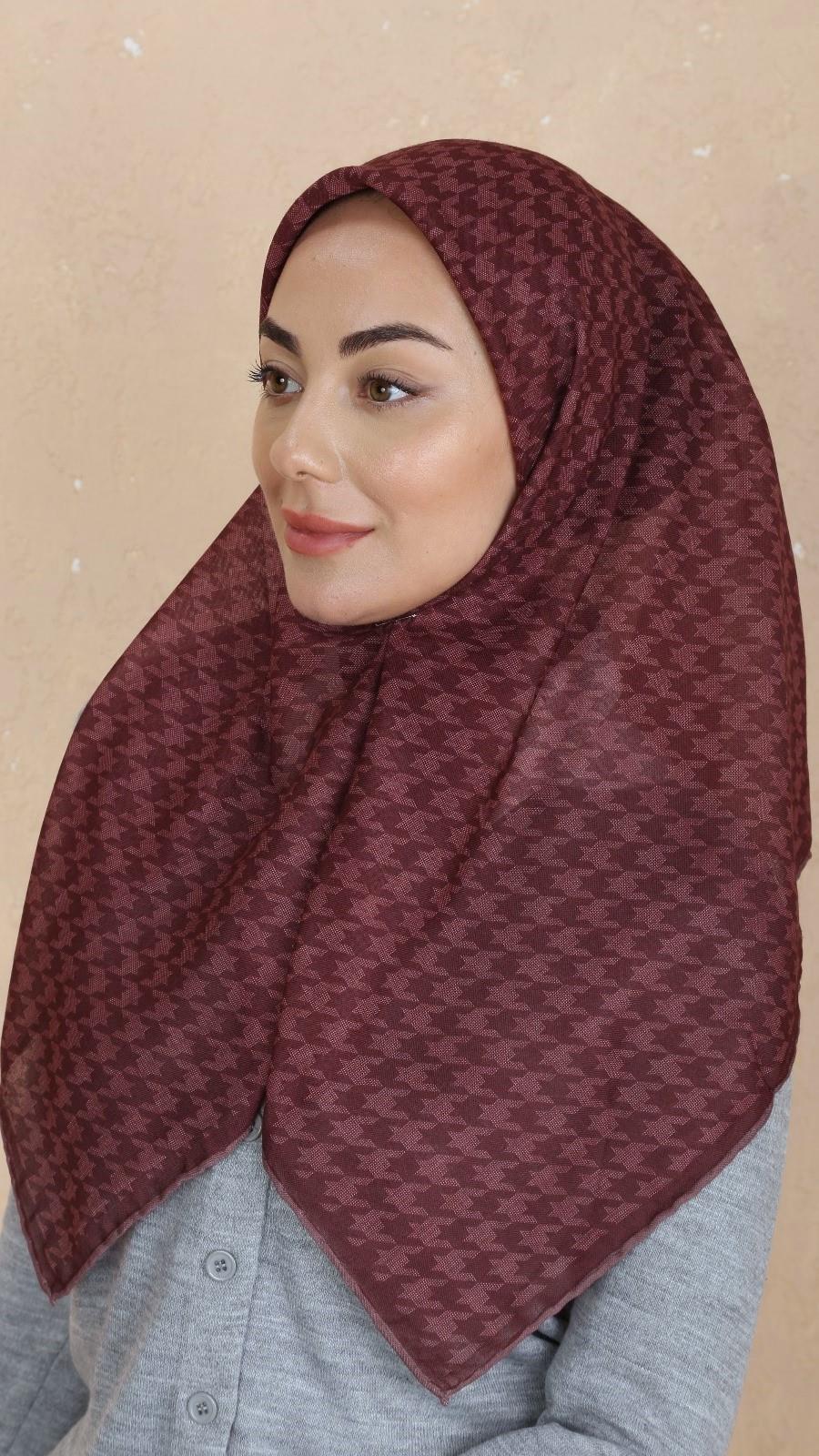 Locella Soft Pamuk Eşarp Vişne