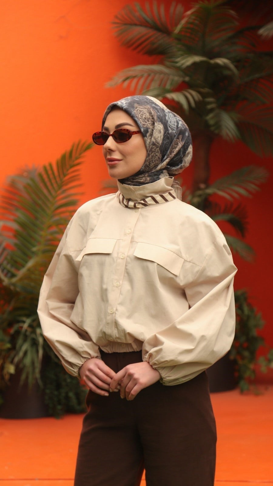 Locella Soft Pamuk Eşarp Siyah