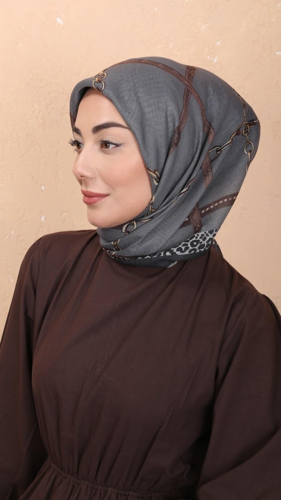 Locella Soft Pamuk Eşarp Açık Gri
