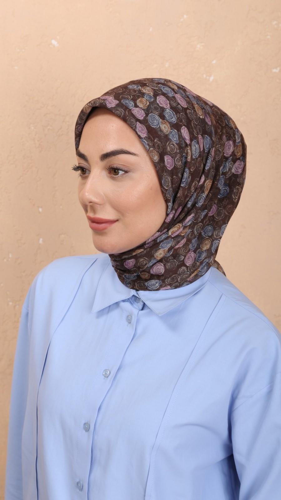 Locella Soft Pamuk Eşarp Lacivert