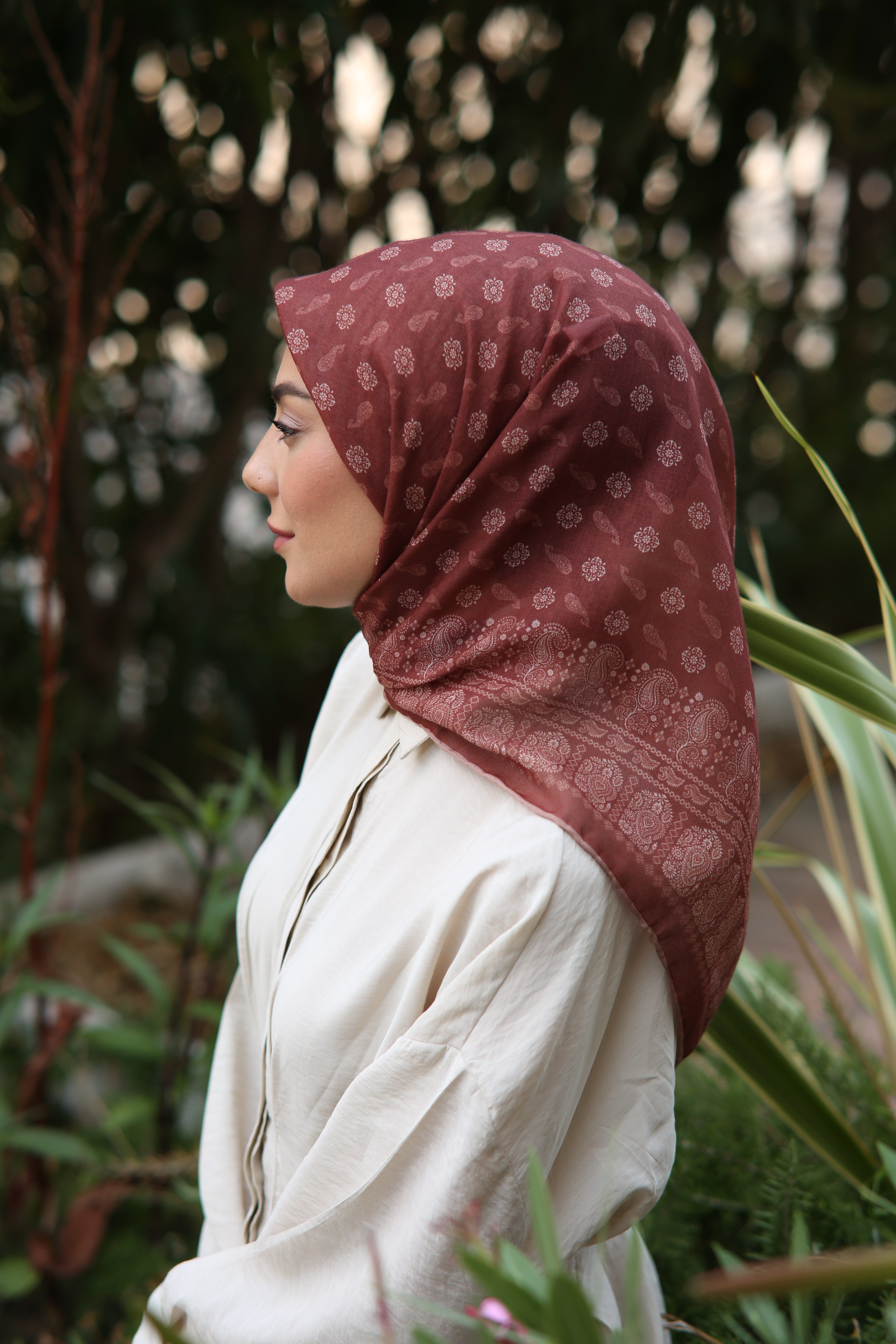 Locella Soft Pamuk Eşarp Kiremit