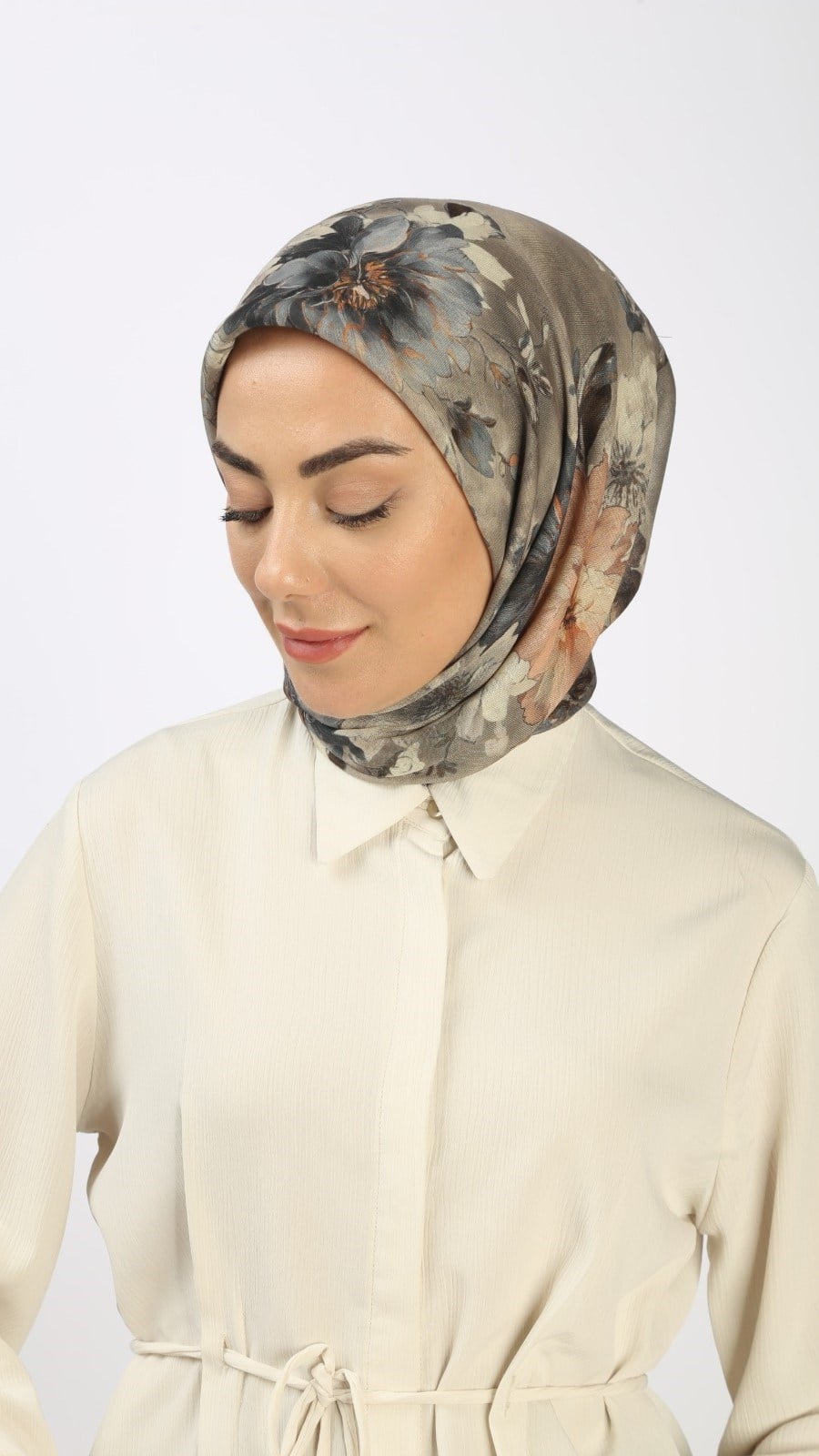 Locella Soft Pamuk Eşarp Vizon