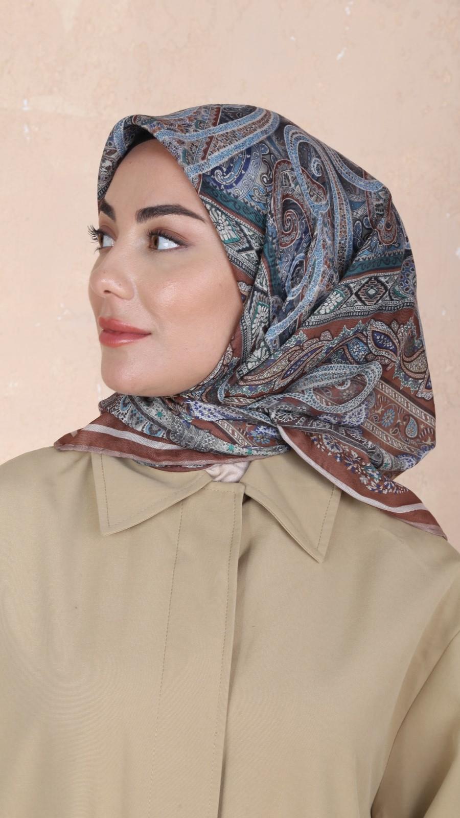 Locella Soft Pamuk Eşarp Kiremit-10