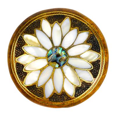 Ahşap Çanta Aynası- Sedefli Ayna- Küçük El Aynası- Hediyelik Çanta Aynası