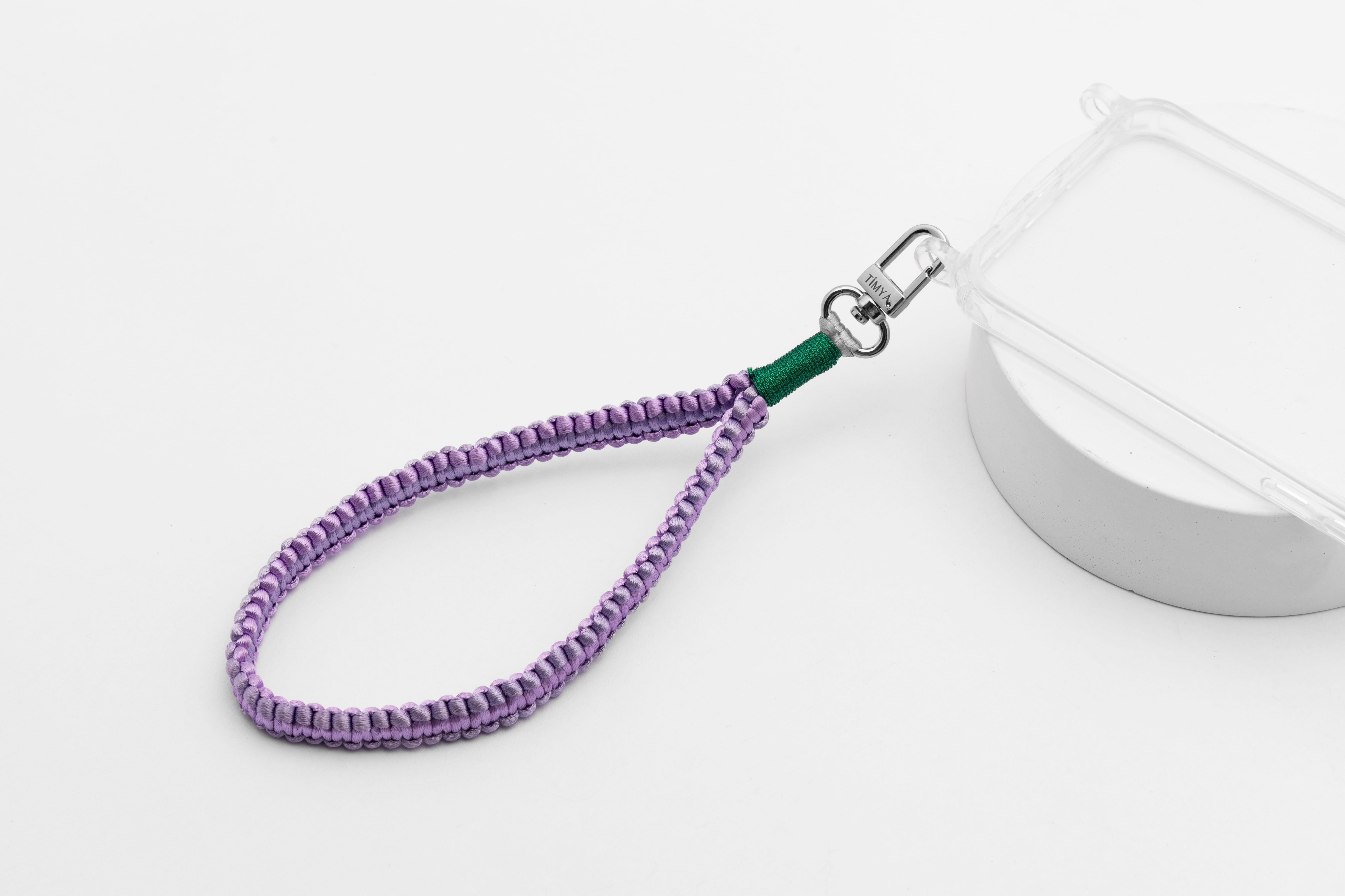 Mini Makrome Charm Telefon Aksesuarı Anahtarlık Lila