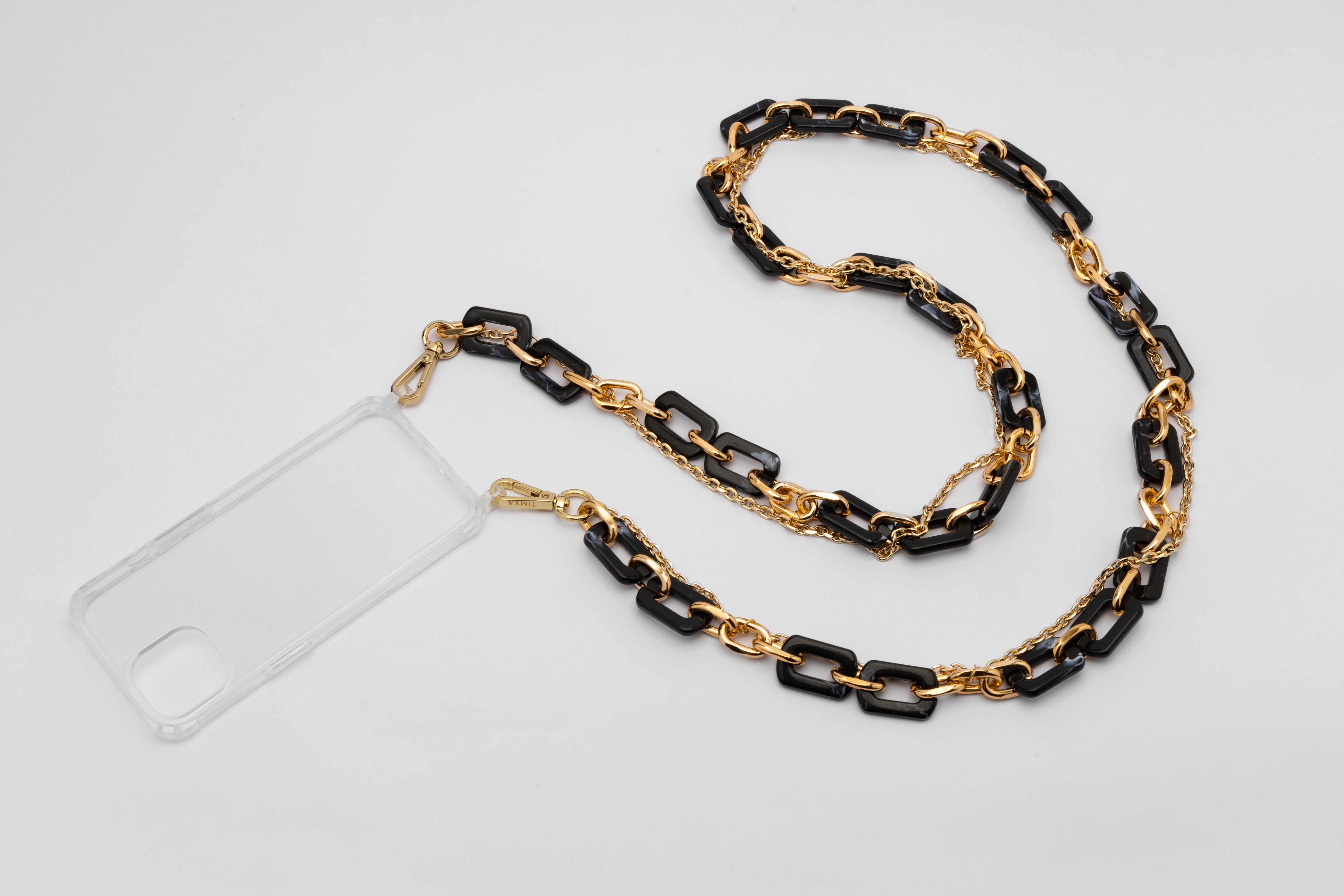 Gold Chain Telefon Askısı Siyah