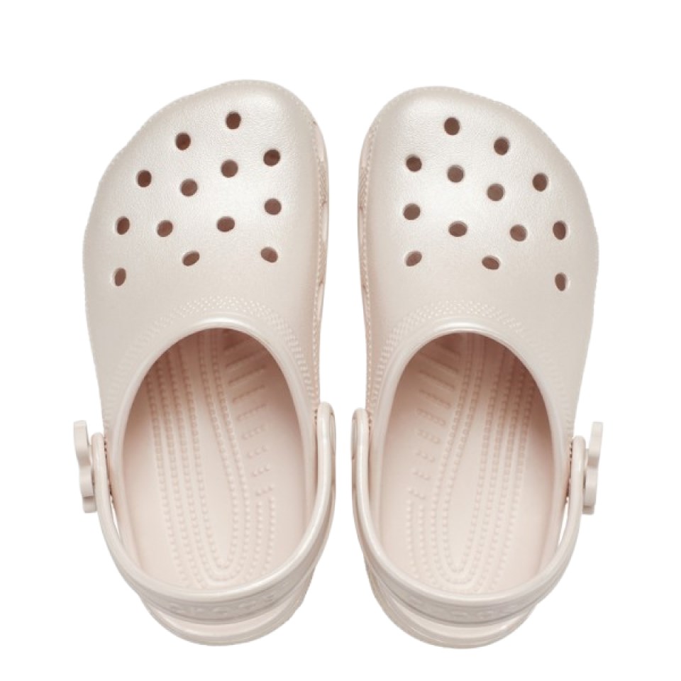 Classic Pearl Shine Clog K Crocs Bej Çocuk Terlik
