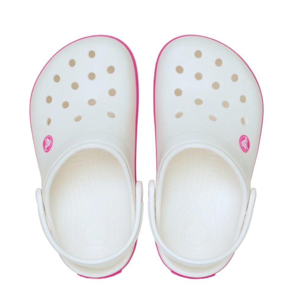Crocband Clog T Crocs Crocs Beyaz Pembe Çocuk Terlik