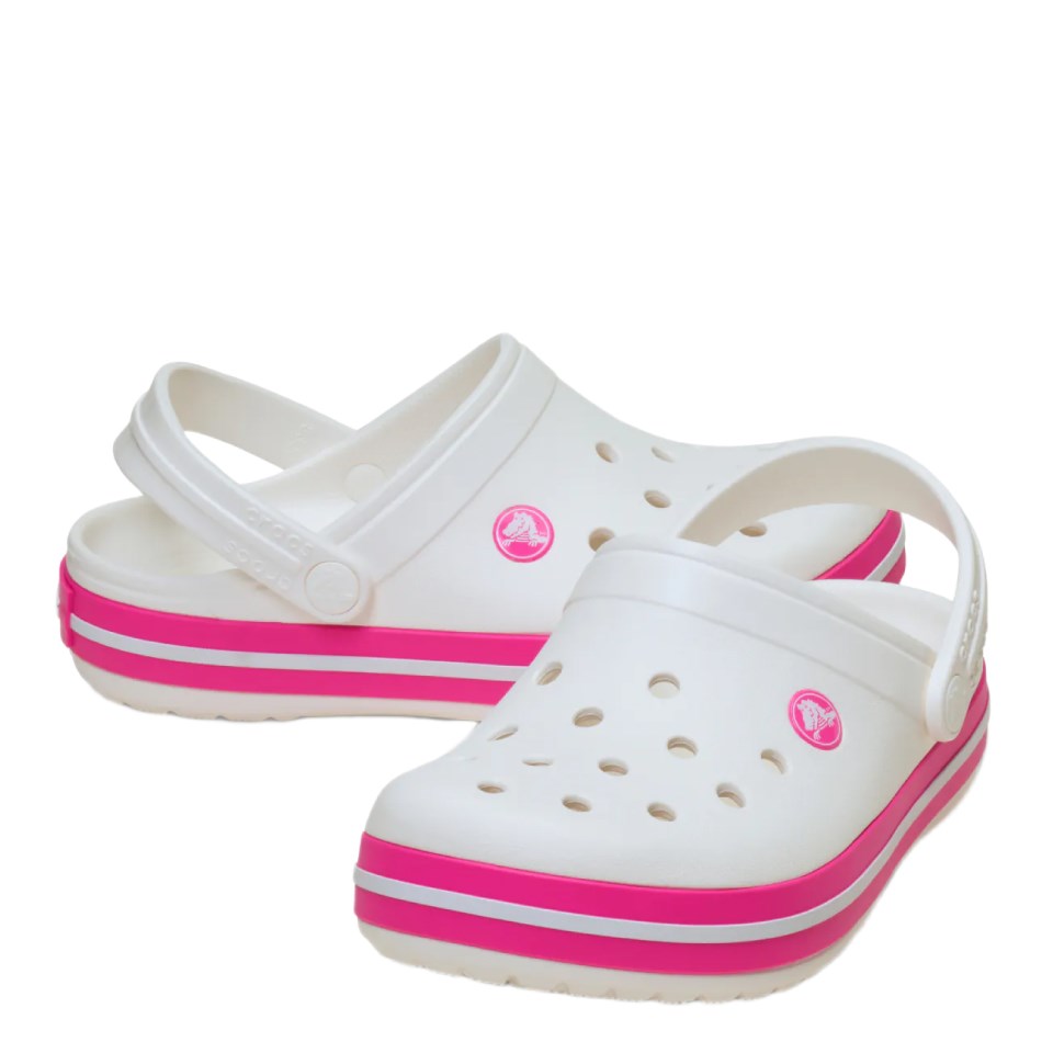 Crocband Clog T Crocs Crocs Beyaz Pembe Çocuk Terlik