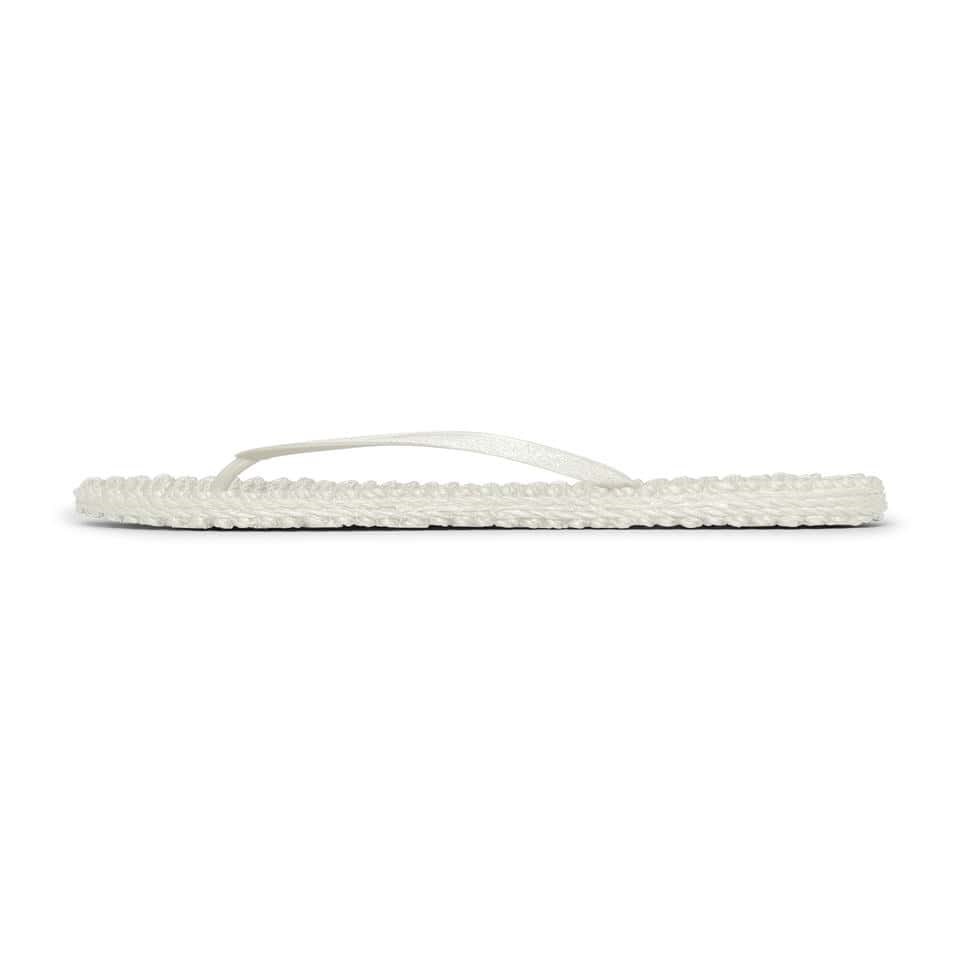 Ilse Jacobsen - Cheerful01 Flip Flop With Glitter Krem Simli Parmak Arası Terlik