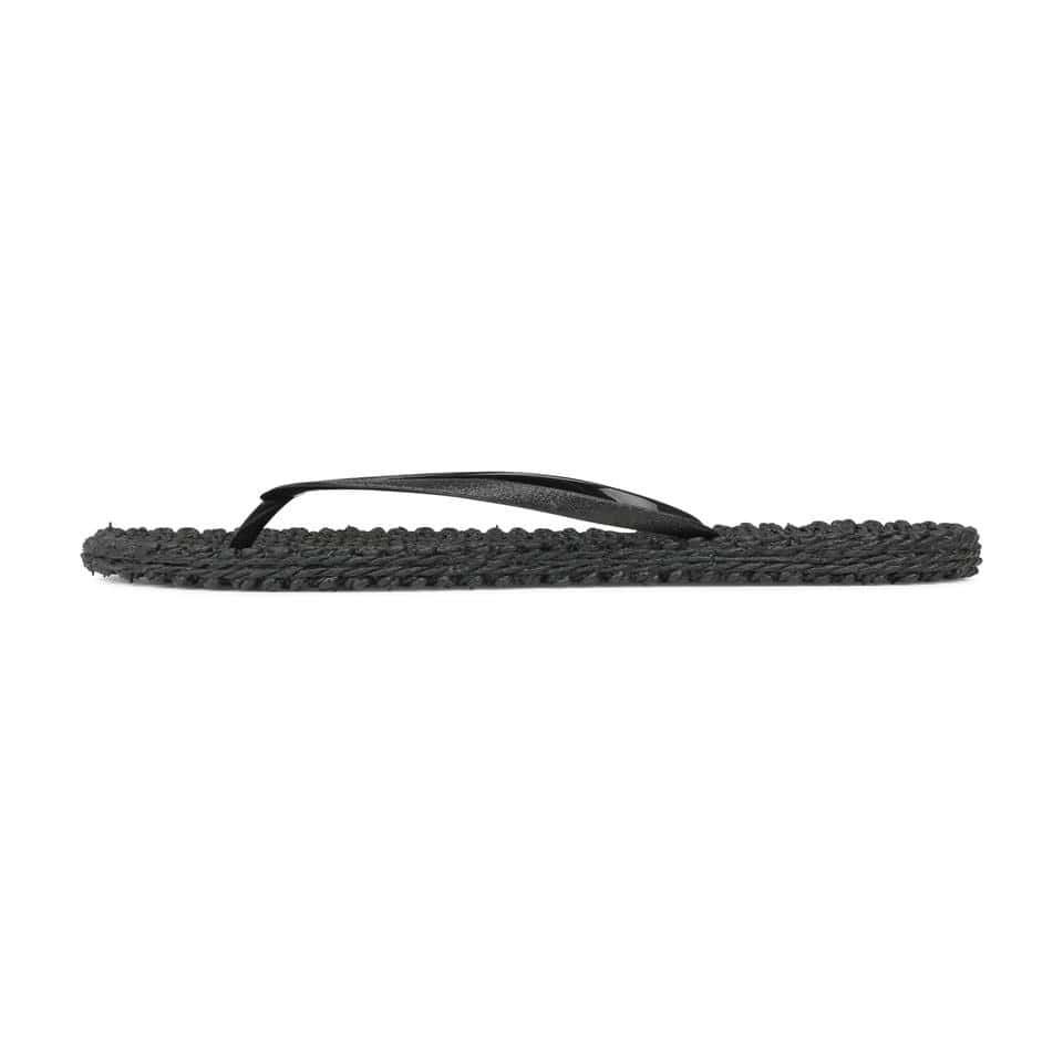 Ilse Jacobsen - Cheerful01 Flip Flop With Glitter Siyah Simli Parmak Arası Terlik