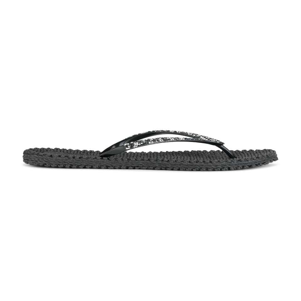 Ilse Jacobsen - Cheerful03G Flip Flop With Rhinest Siyah Taşlı Parmak Arası Terlik