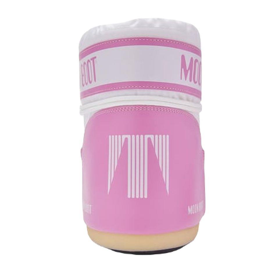 Moon Boot Icon Low Nylon Pink/White Kadın Kısa Kar Botu