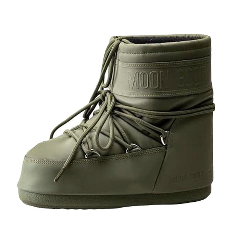Moon Boot Icon Low Rubber Khaki Kadın Kısa Kar Botu