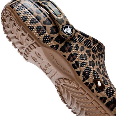 Classic Animal Clog Crocs Leopar Desenli Kadın Terlik