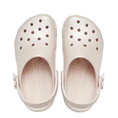 Classic Pearl Shine Clog K Crocs Bej Çocuk Terlik